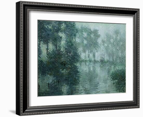 Mist on the River in Winter, 1919-Eug?ne Boudin-Framed Giclee Print
