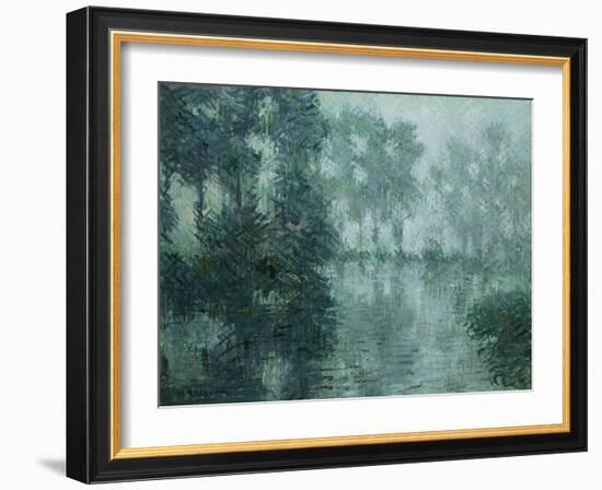 Mist on the River in Winter, 1919-Eug?ne Boudin-Framed Giclee Print