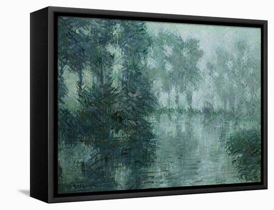 Mist on the River in Winter, 1919-Eug?ne Boudin-Framed Premier Image Canvas