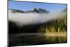 Mist over Black Lake with Big Bear Peak in the Distance, Durmitor Np, Montenegro, October 2008-Radisics-Mounted Photographic Print