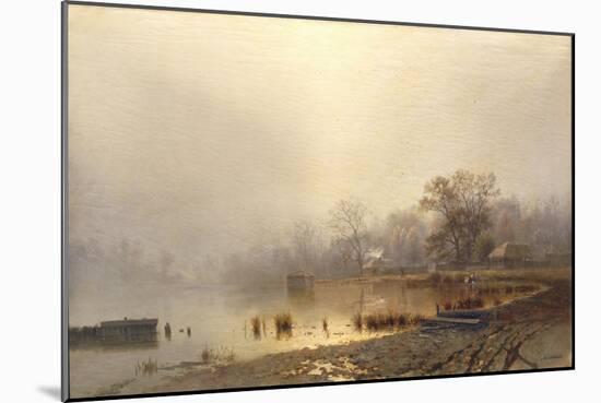 Mist. the Red Pond in Moscow in Autumn, 1871-Lev Lyvovich Kamenev-Mounted Giclee Print