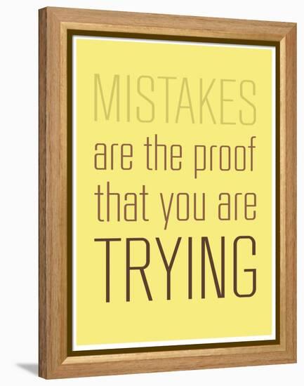 Mistakes-null-Framed Stretched Canvas