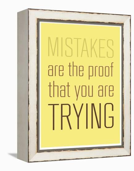Mistakes-null-Framed Stretched Canvas