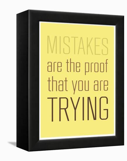 Mistakes-null-Framed Stretched Canvas