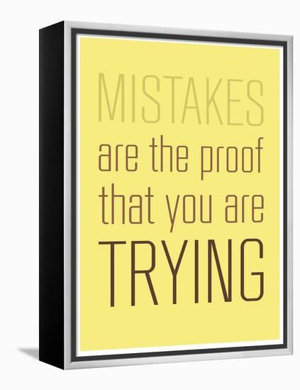 Mistakes-null-Framed Stretched Canvas