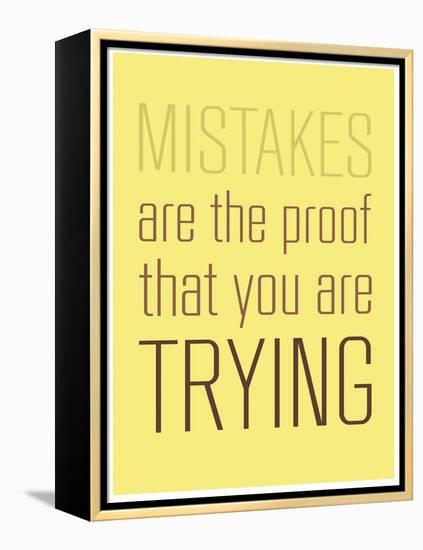 Mistakes-null-Framed Stretched Canvas