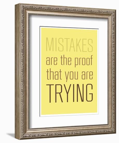 Mistakes-null-Framed Premium Giclee Print