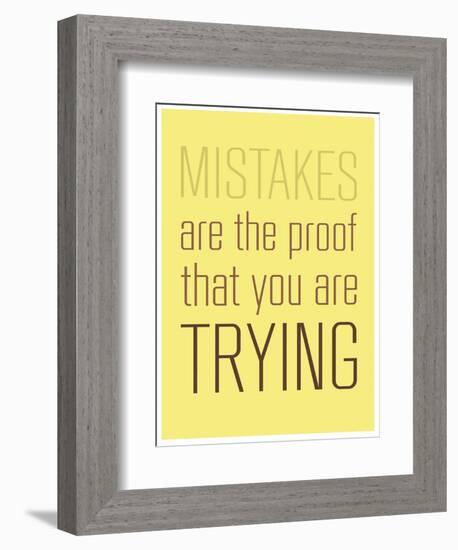 Mistakes-null-Framed Premium Giclee Print