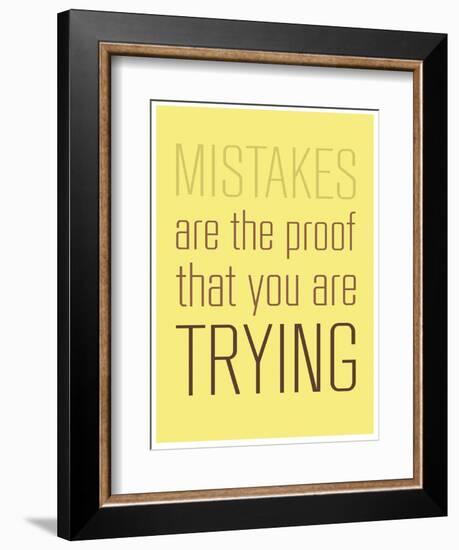 Mistakes-null-Framed Premium Giclee Print