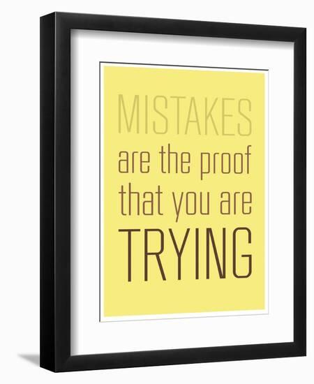 Mistakes-null-Framed Premium Giclee Print