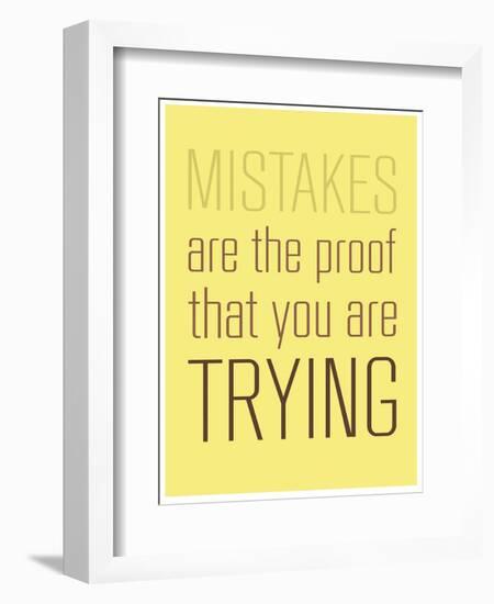 Mistakes-null-Framed Premium Giclee Print