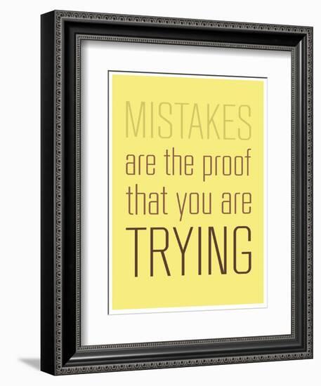 Mistakes-null-Framed Premium Giclee Print