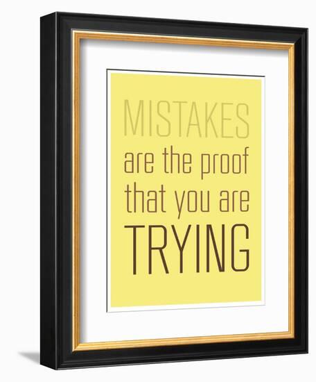 Mistakes-null-Framed Premium Giclee Print