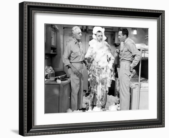 Mister Roberts, William Powell, Jack Lemmon, Henry Fonda, 1955-null-Framed Photo