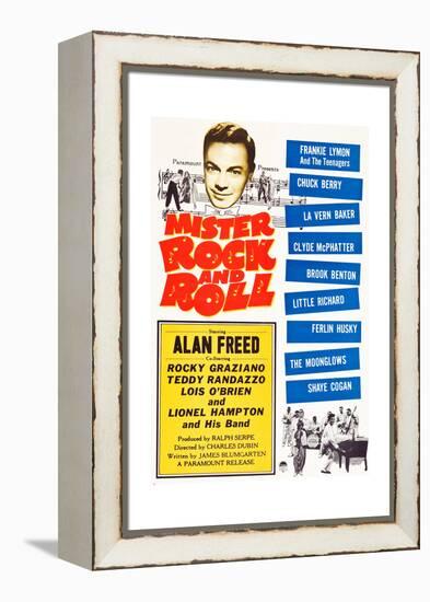 Mister Rock and Roll, Alan Freed, Little Richard with his band, 1957-null-Framed Stretched Canvas