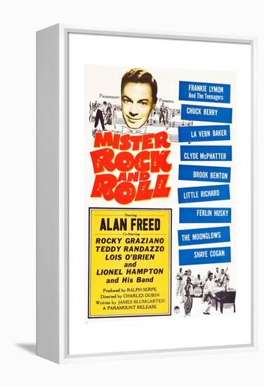 Mister Rock and Roll, Alan Freed, Little Richard with his band, 1957-null-Framed Stretched Canvas