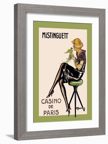 Mistinguett, Casino de Paris-Charles Gesmar-Framed Art Print