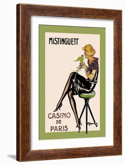 Mistinguett, Casino de Paris-Charles Gesmar-Framed Art Print