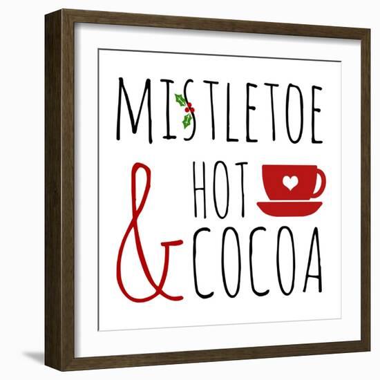 Mistletoe and Hot Cocoa-Anna Quach-Framed Art Print