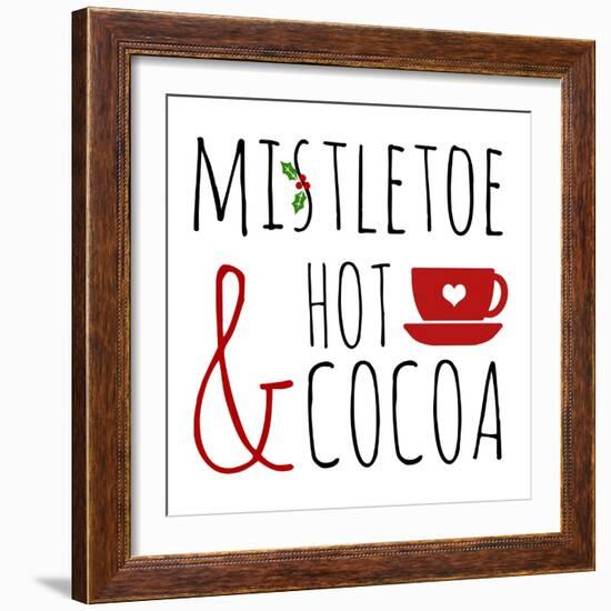 Mistletoe and Hot Cocoa-Anna Quach-Framed Art Print