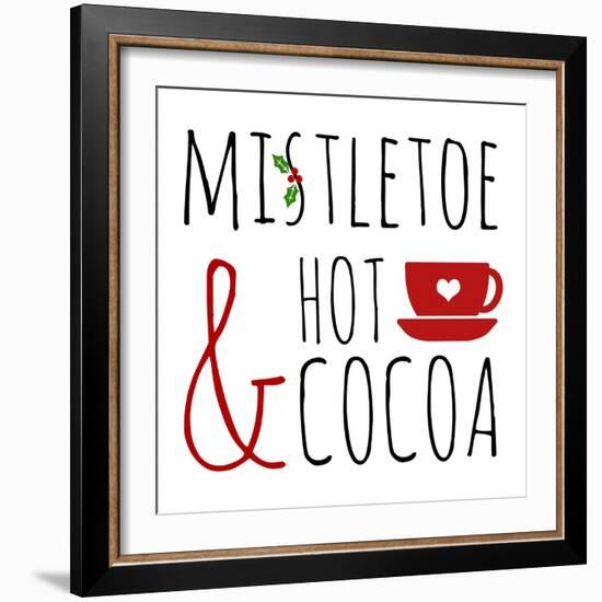 Mistletoe and Hot Cocoa-Anna Quach-Framed Art Print