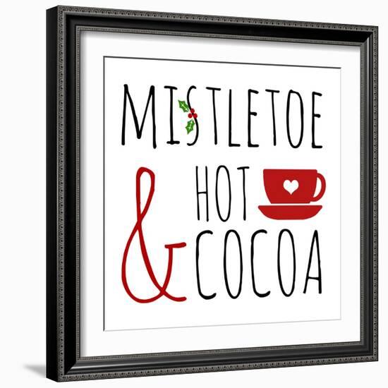 Mistletoe and Hot Cocoa-Anna Quach-Framed Art Print