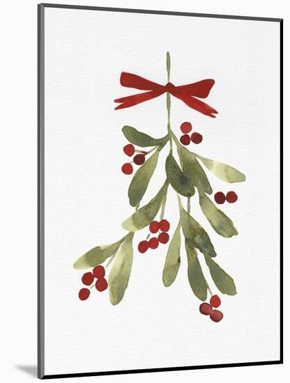 Mistletoe Bow I-Emma Caroline-Mounted Art Print