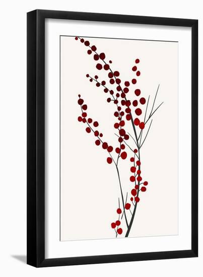 Mistletoe Kisses-Kubistika-Framed Giclee Print