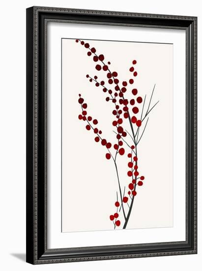 Mistletoe Kisses-Kubistika-Framed Giclee Print
