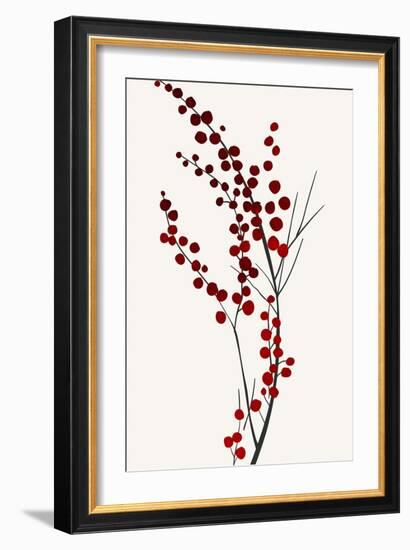 Mistletoe Kisses-Kubistika-Framed Giclee Print