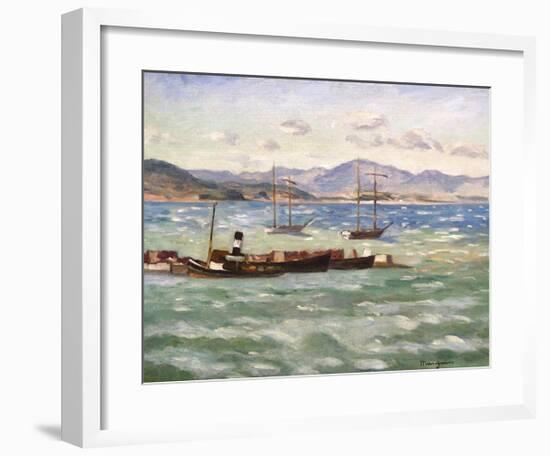 Mistral, Saint Tropez, Automne-Henri Manguin-Framed Premium Giclee Print