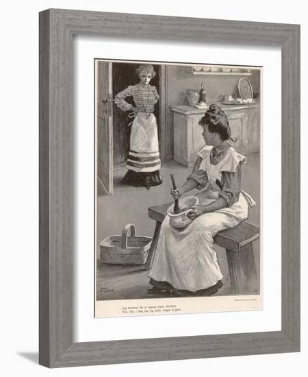 Mistress and Cook-Paul Fischer-Framed Art Print