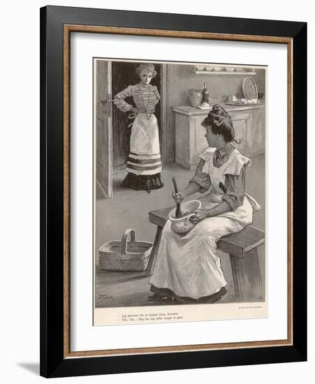 Mistress and Cook-Paul Fischer-Framed Art Print