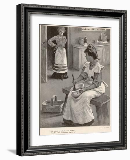 Mistress and Cook-Paul Fischer-Framed Art Print