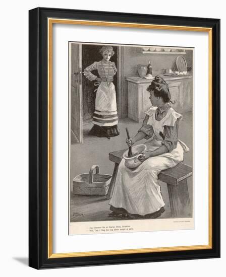 Mistress and Cook-Paul Fischer-Framed Art Print