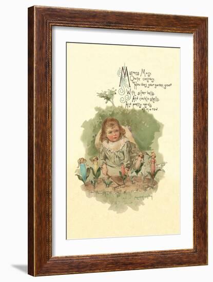 Mistress Mary Quite Contrary-Maud Humphrey-Framed Art Print