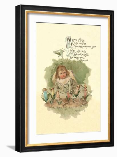 Mistress Mary Quite Contrary-Maud Humphrey-Framed Art Print