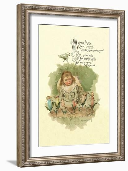 Mistress Mary Quite Contrary-Maud Humphrey-Framed Art Print