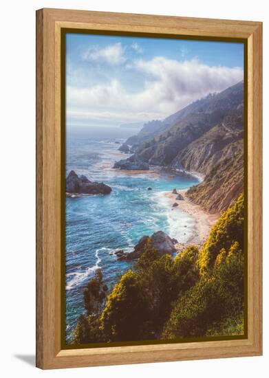 Misty Big Sur Coastline, California-Vincent James-Framed Premier Image Canvas