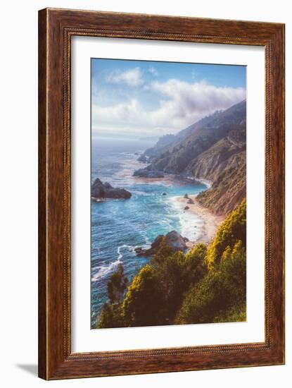 Misty Big Sur Coastline, California-Vincent James-Framed Photographic Print