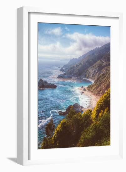 Misty Big Sur Coastline, California-Vincent James-Framed Photographic Print