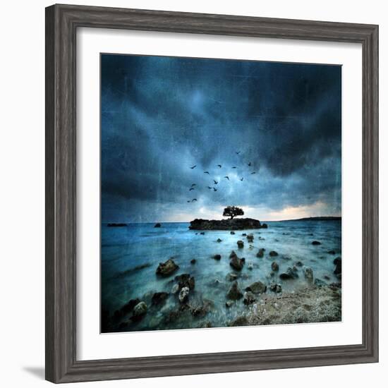 Misty Blue-Philippe Sainte-Laudy-Framed Photographic Print