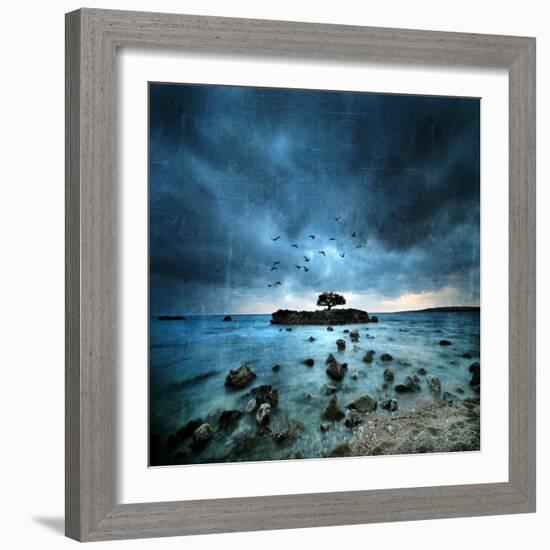 Misty Blue-Philippe Sainte-Laudy-Framed Photographic Print