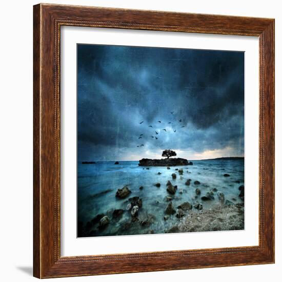 Misty Blue-Philippe Sainte-Laudy-Framed Photographic Print