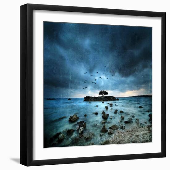 Misty Blue-Philippe Sainte-Laudy-Framed Photographic Print