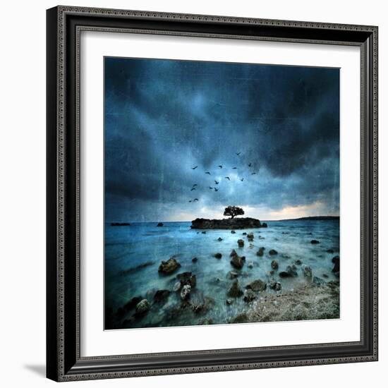 Misty Blue-Philippe Sainte-Laudy-Framed Photographic Print