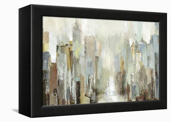 Misty City-Allison Pearce-Framed Stretched Canvas