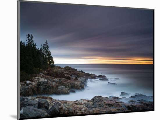 Misty Coastline-Michael Hudson-Mounted Art Print