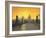 Misty Dawn Charles Bridge Prague-Richard Harpum-Framed Art Print