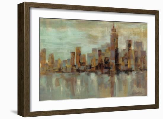 Misty Day in Manhattan-Silvia Vassileva-Framed Premium Giclee Print